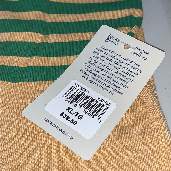 Lucky Brand Mens Yosemite Stripes Tee - Picture 6 of 7